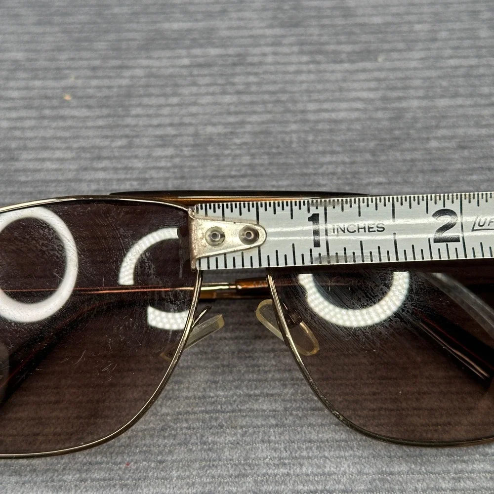 Armani Exchange AX181/S Aviator Y2K Sunglasses Brown Metal Tortoise 62-12-140